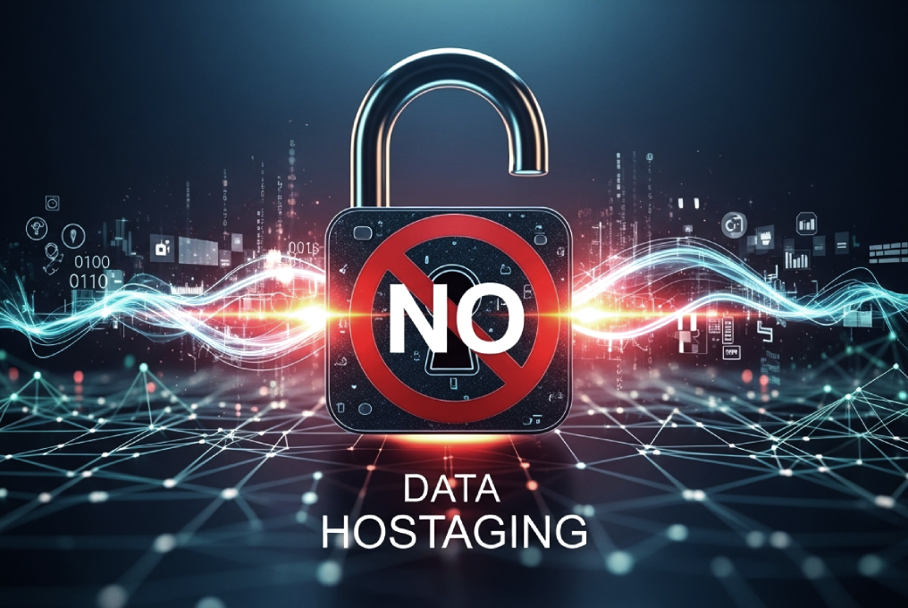 No data hostaging — your data deployed on your own infrastructure